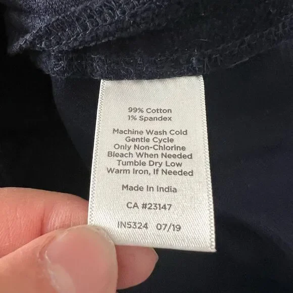 Talbots navy blue mini corduroy skirt size 6 - Picture 7 of 9